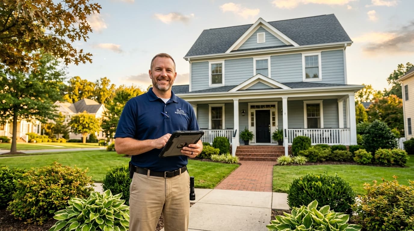 Field inspector conducting a property inspection
